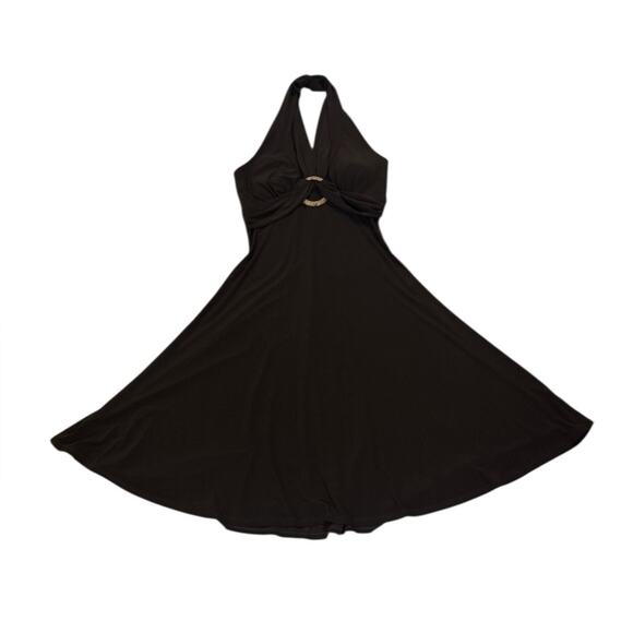 My Michelle Dresses & Skirts - My Michelle Vintage Y2k Womens Small Brown Halter Mini Dress Western Festival